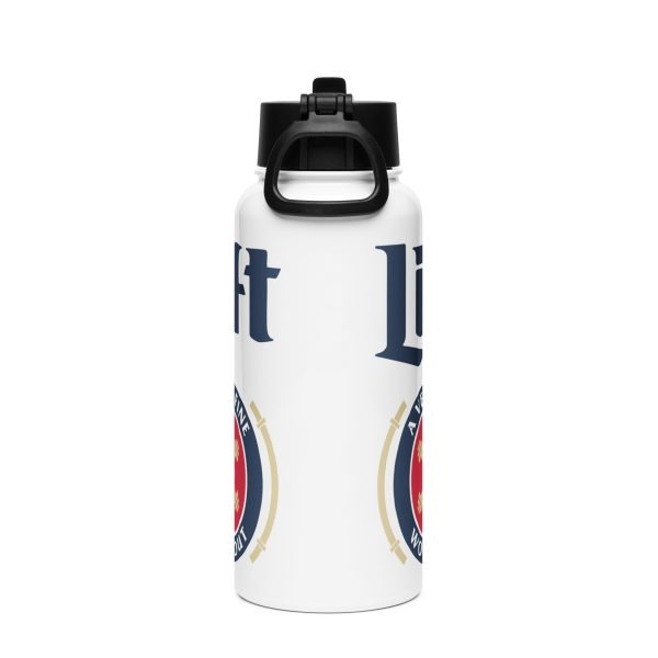 Stainless Steel Water Bottle With A Straw Lid White 32 Oz Back 6831cf029074a.jpg