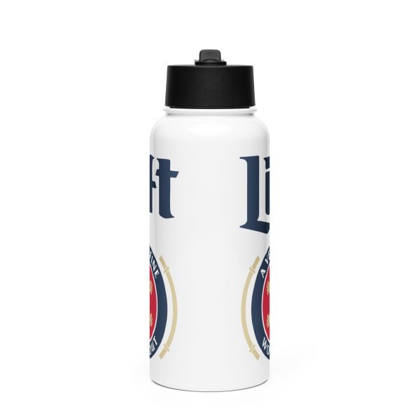 Stainless Steel Water Bottle With A Straw Lid White 32 Oz Front 6831cf02906c2.jpg