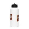 Stainless Steel Water Bottle With A Straw Lid White 32 Oz Front 68330aa0156c4.jpg
