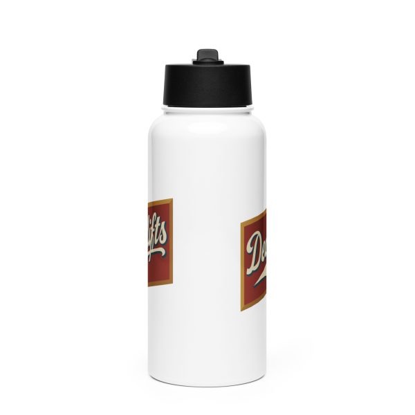Stainless Steel Water Bottle With A Straw Lid White 32 Oz Front 68330aa0156c4.jpg