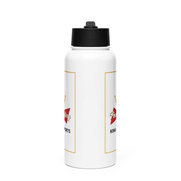 Stainless Steel Water Bottle With A Straw Lid White 32 Oz Front 6834e2665323a.jpg