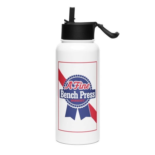 Stainless Steel Water Bottle With A Straw Lid White 32 Oz Left 68335230928c8.jpg