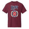 Unisex Sports Tee Maroon Front 6830e6318efed.jpg