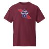Unisex Sports Tee Maroon Front 6833533a56d22.jpg