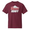 Unisex Sports Tee Maroon Front 6834811522522.jpg