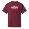Unisex Sports Tee Maroon Front 6834a500ca6e7.jpg
