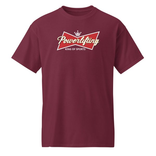 Unisex Sports Tee Maroon Front 6834a500ca6e7.jpg